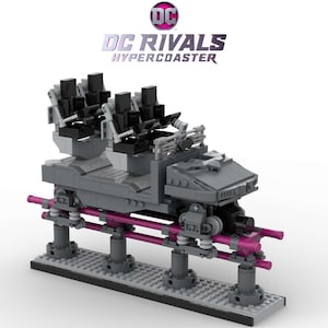 DC RIVALS HYPERCOASTER Warner Bros. Movie World only instructions and parts list image 1
