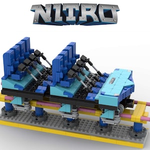 NITRO - Six Flags Great Adventure (apenas instruções e lista de peças)