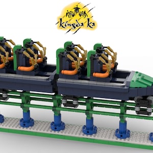 KINGDA KA - Blue train - Six Flags Great Adventure ( only instructions and parts list )