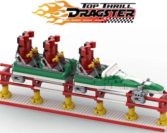 TOP THRILL DRAGSTER - Green train - Cedar Point ( only instructions and parts list )