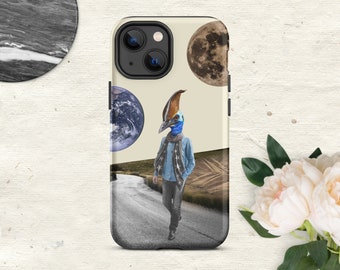 Backroads Space Bird Surreal Anthro Planet Phone Case | Tough Case for iPhone