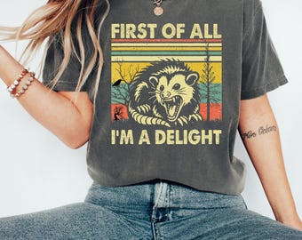 Funny Opossum T-Shirt: Sarcastic Wildlife Animal Tee