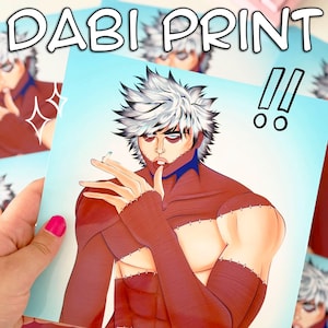 Dabi, My Hero Academia Anime, Anime Art Print, Anime Merch, MHA Merch, BNHA Art Print, Dabi Art