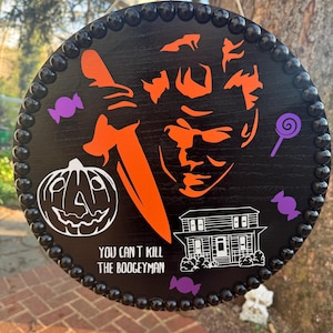 Michael Myers Halloween Hanging Sign