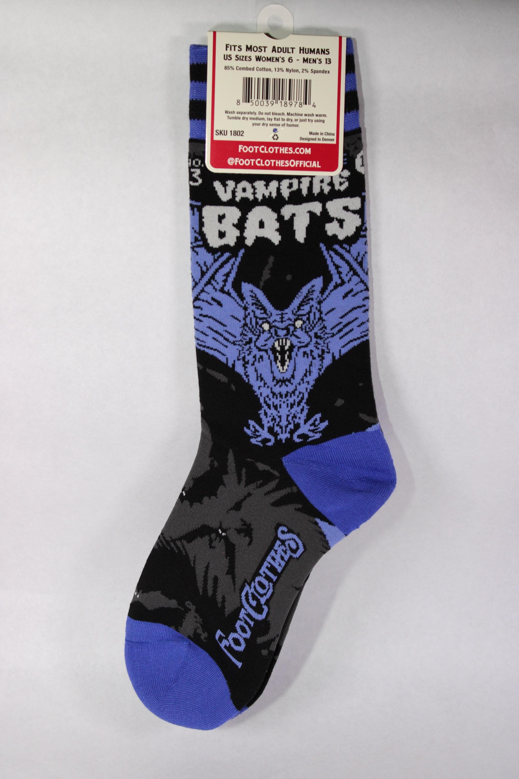 Vampire Bats Crew Socks - ONE PAIR - Etsy
