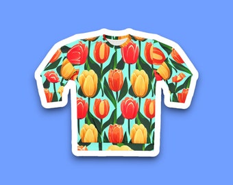 Baby Blue Tulip Sweatshirt