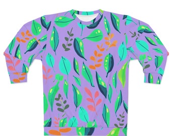 Fall purple Leaf Sweatshirt