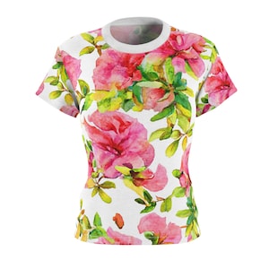 Women&#39;s Pink Rose Tee
