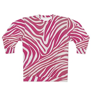 Pink Zebra  Sweatshirt