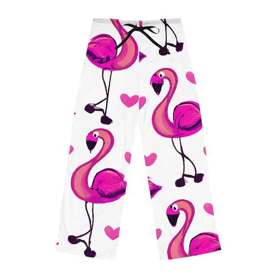 Pantaloni del pigiama da donna con fenicottero rosa Italia