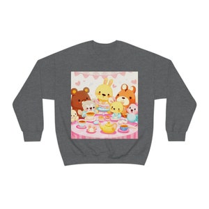 Moletom feminino rosa para festa do chá de anime