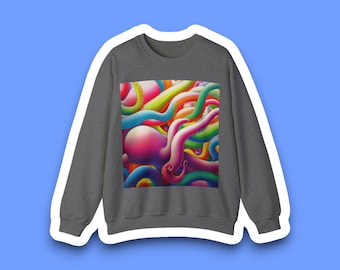 Colorful Octopus Aquatic Crewneck Sweatshirt