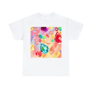 Pastel Jeweled Cotton Tee
