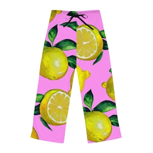 Women&#39;s  Pink Lemon Pajama Pants