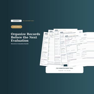 IEP Binder Printable Pages, Records and Evaluation Bundle for Parents
