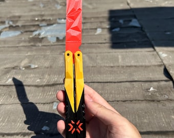 Valorant Meister Schmetterling Balisong, Cosplay Training Schlüsselanhänger