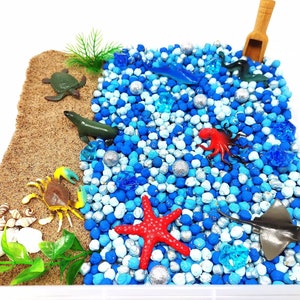 Ocean Sensory Bin,Ocean Sensory Kit,Under the Sea Sensory Box,Kids Gift,Montessori Toy,Busy Kit,Busy Box,Ocean Sensory Box,Under the Sea Kit