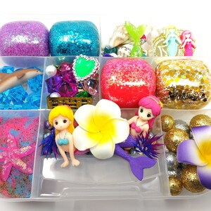 Mermaid Play Dough Kit, Mermaid Playdough Kit, Mermaid Sensory Kit, Sensory Bin,Sensory Box,Busy Kit,Kids Gift,Busy Box,Play Doh Kit,Playdoh