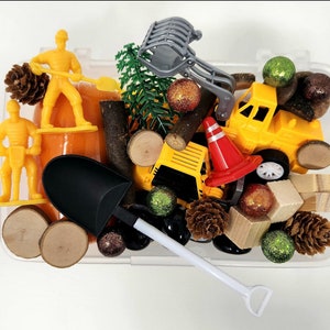 Play dough kit Construction Playdough kit  Busy box Montessori Toy|Sensory kit Sensory box Construction toy Busy kit Construction Sensory