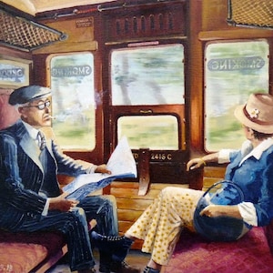 Railway Art Print - Locomotive Carriage
