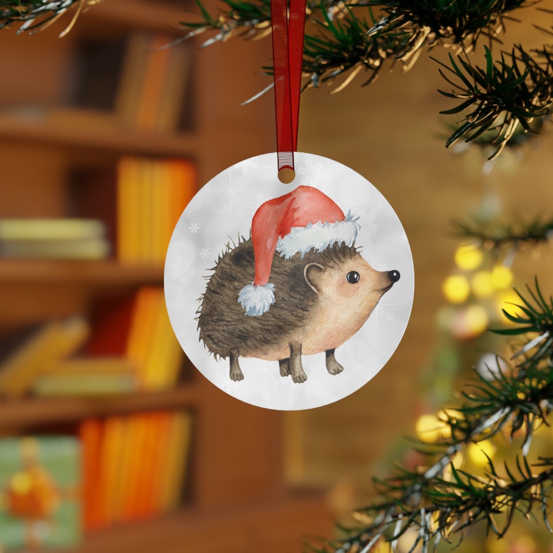 Hedgehog Christmas Ornament 