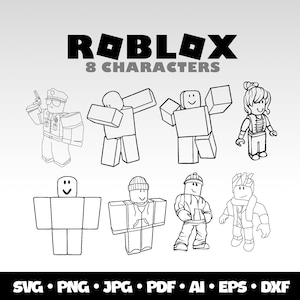 Roblox SVG Bundle Roblox Birhday Gift PNG Roblox Transparent Gamer Gift for Roblox Birthday Digital Download Layered Bundle Roblox Cricut
