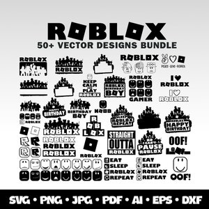 50 Roblox SVG Bundle Roblox Birhday Gift PNG Roblox Transparent Gamer Gift for Roblox Birthday Digital Download Layered Bundle Roblox Cricut