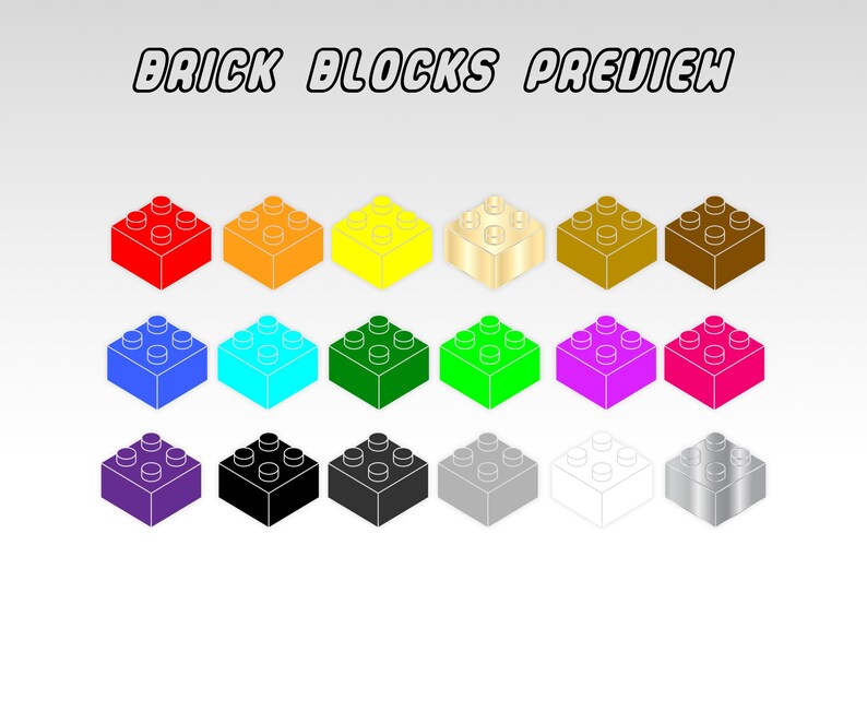 28 Brick Patterns Svg Bundle Seamless Kids Toys Building Blocks Digital