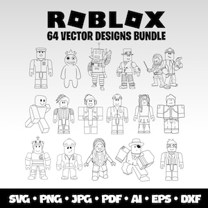 Roblox Cricut bundel Roblox gamer SVG bundel verjaardagscadeau Roblox gamer cadeau voor verjaardag gepersonaliseerde Roblox gamer partij Roblox SVG