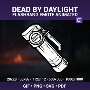 Animiertes DBD Blendgranaten Emote für Discord und Twitch