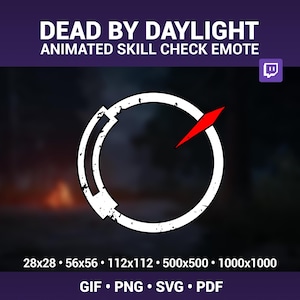 DBD Animated Skill Check Emote for Discord and Twitch DBD Emote GIF Dbd Emotes for Twitch, Discord, Youtube Dbd Perk
