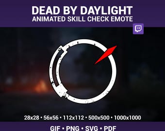 DBD Animated Skill Check Emote for Discord and Twitch DBD Emote GIF Dbd Emotes for Twitch, Discord, Youtube Dbd Perk