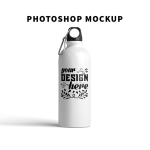 Water Bottle Mockup 600ml Sports Drink Bottle PSD Mockup Sublimation Photo Digital Bottle Stainless Steel Bottle Photoshop Digital Download