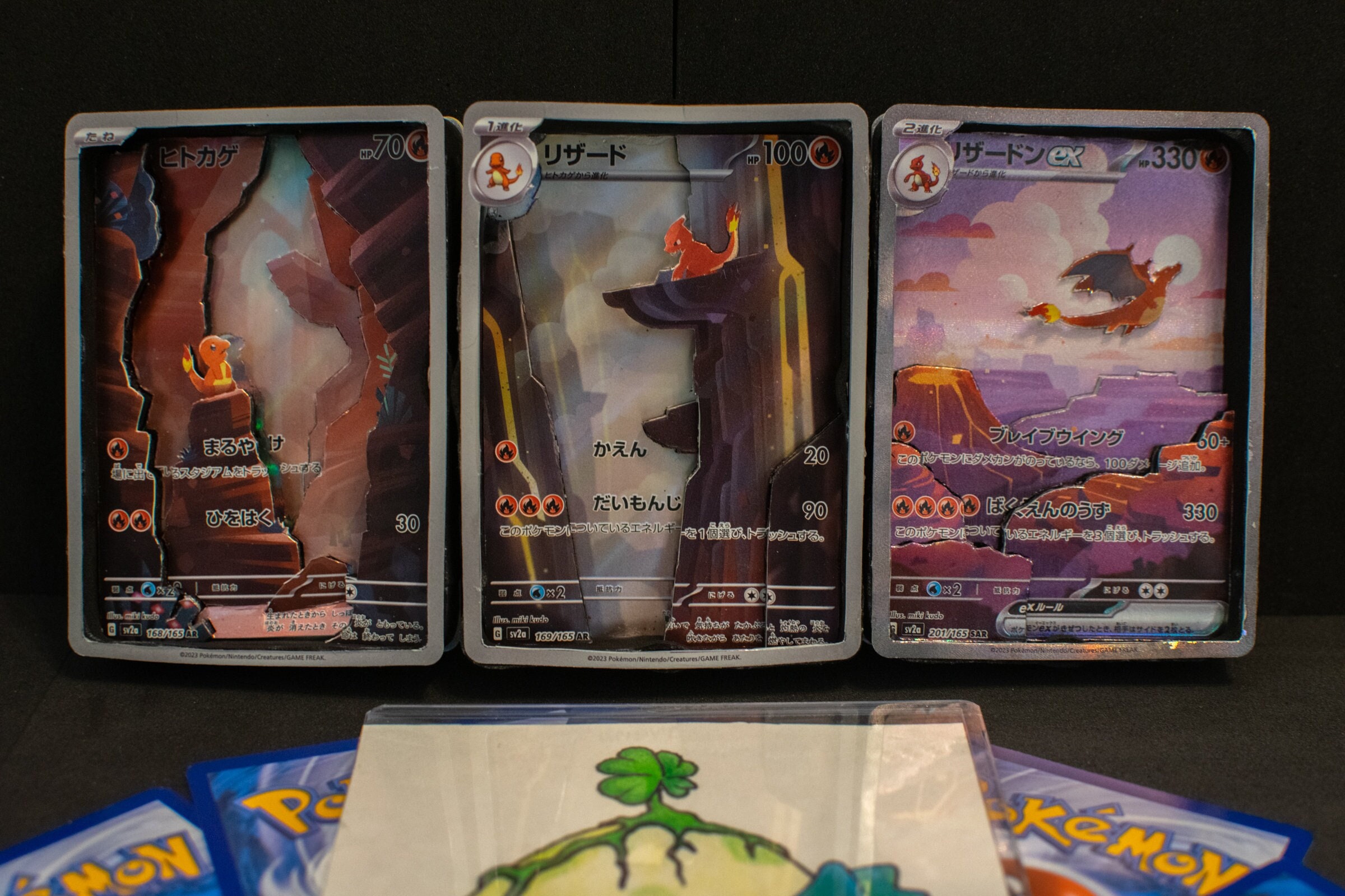 Charizard Ex Alt Art + Evolutions 3D Pokémon Cards 151 201 Charizard Ex Alt Art + Evolutions 3D Pokémon Cards 151 201