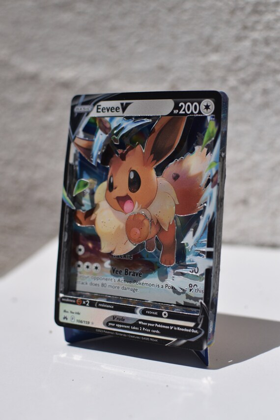 eevee v pokemon card Leafeon V Glaceon V - Crown Zenith Pokémon Set Choose the loyal heart of Eevee V in this Pokémon Trading Card Game A look at the Eevee