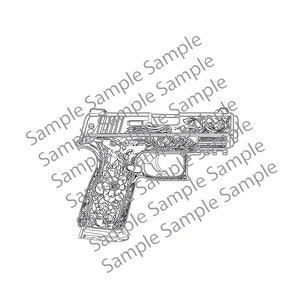 Ruger Security 9 - Adult Coloring Page