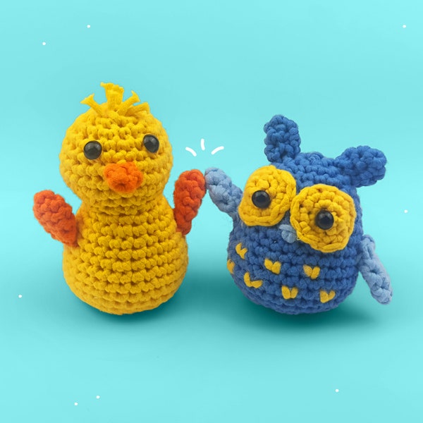 Häkelset "Best Buddies" für Anfänger mit Schritt-für-Schritt Video-Anleitungen / Häkeln lernen / Süße Amigurumi Tiere / Do it yourself