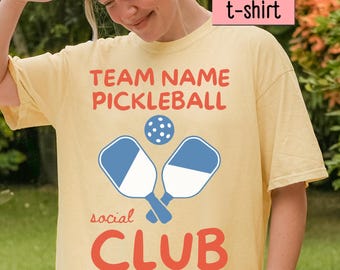 Custom Team Shirt, Pickleball Shirt, Comfort Colors, Custom Player Shirt, Match Day Shirt, Pickleball Gifts, Pickleball Player