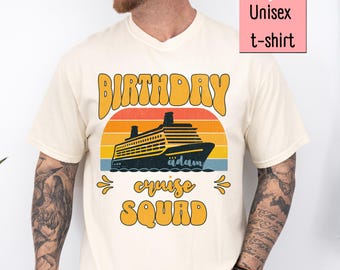 Birthday Cruise Shirts, Custom Name Shirt, Comfort Colors, Birthday Group Shirt, Boat Vacation Shirt, Cruise Birthday Trip