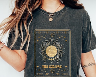 Tarot Shirts, Celestial Shirt, Comfort Colors, Mystical Shirt, Goblincore Shirt, Astronomy