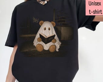 Halloween Shirt Read, Bookish Halloween Tee, Book Lover Gift, Librarian Shirt, Spooky Retro Funny Tee