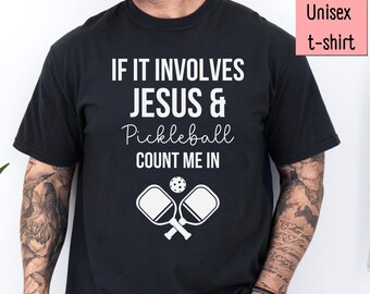 Pickleball Shirt, Jesus Apparel, Match Day Shirt, Pickleball Gifts, Comfort Colors, Pickle Baller, Christian Apparel, Pickleball Player
