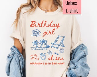 Birthday Cruise Shirts, Custom Name Shirt, Comfort Colors, Birthday Group Shirt, Boat Vacation Shirt, Cruise Birthday Trip