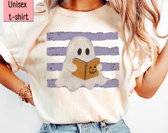 Halloween Shirt Read, Bookish Halloween Tee, Book Lover Gift, Librarian Shirt, Spooky Retro Funny Tee