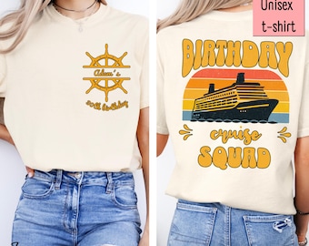 Birthday Cruise Shirts, Custom Name Shirt, Comfort Colors, Birthday Group Shirt, Boat Vacation Shirt, Cruise Birthday Trip