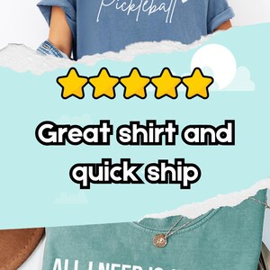 Puede incluir: Una camiseta azul y verde con el texto "ALL I NEED IS JESUS & Pickleball" en blanco. La camiseta tiene un aspecto desgastado y un s&iacute;mbolo de coraz&oacute;n al lado de la palabra "Pickleball".