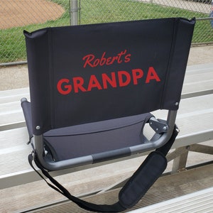 Custom Personalized Durable Stadium Chair with 3 Thick Comfortable Cu – DG  Custom Graphics