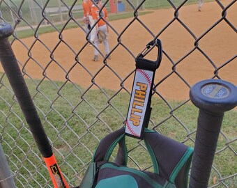 Personalized Baseball Dugout Organizer: Heavy Duty Fence Hook, Team Bag Tag (10-Pack)