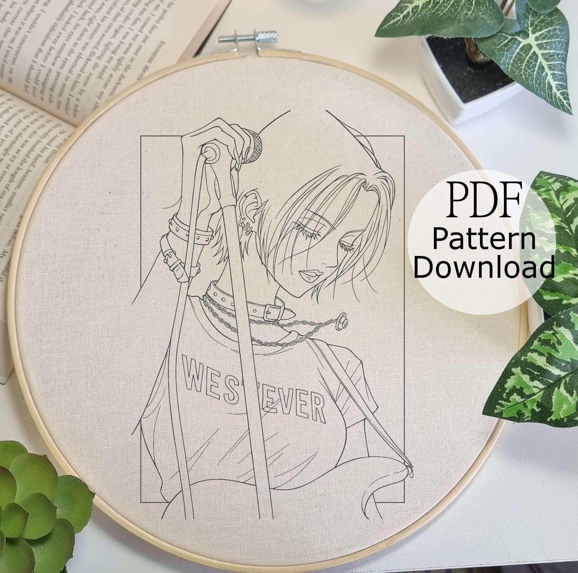 Nana Anime Cross Stitch Pattern - Etsy