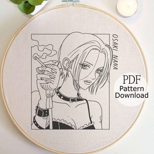 Nana Anime Embroidery Design - Etsy